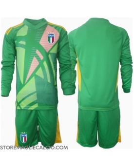 Italia Portiere Maglia Gara Trasferta Repliche Europei 2024 Bambino Maniche Lunghe